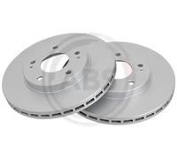 2x Brake disc Vented 17131 A.B.S. for MITSUBISHI SPACE WAGON SPACE RUNNER