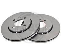 2x Brake disc Vented 17195 A.B.S. for VW POLO III POLO LUPO I