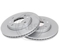 2x Brake disc Vented 17199 A.B.S. for HYUNDAI KIA