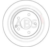 2x Brake disc Vented 17365 A.B.S. for MERCEDES-BENZ A-CLASS