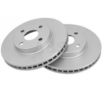 Front Set 2x Brake Discs A.B.S. 17453 for Toyota Corolla (01-08)