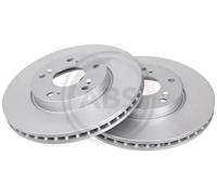Front Set 2x Brake Discs A.B.S. 17468 for Honda Accord (04-08)