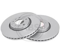 2x Brake disc Vented 17539 A.B.S. for CADILLAC SAAB OPEL