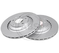 2x Brake disc Vented 17596 A.B.S. for AUDI A6 C6 A6 C6 Avant A6 Allroad C6