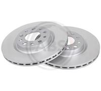 2x Brake disc Vented 17630 A.B.S. for ALFA ROMEO 159 BRERA 159 Sportwagon SPIDER