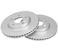 2x Brake disc Vented 17640 A.B.S. for HYUNDAI KIA