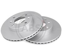 2x Brake disc Vented 17643 A.B.S. for KIA HYUNDAI