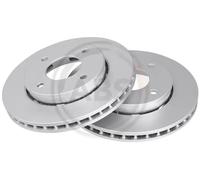2x Brake disc Vented 17650 A.B.S. for SMART MITSUBISHI