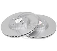 2x Brake disc Vented 17663 A.B.S. for HONDA CR-V Mk II