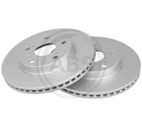 2x Brake disc Vented 17832 A.B.S. for TOYOTA COROLLA Saloon AURIS