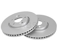 2x Brake disc Vented 17948 A.B.S. for HYUNDAI KIA
