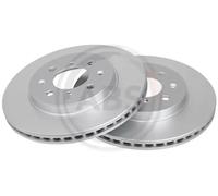 2x Brake disc Vented 17956 A.B.S. for HONDA JAZZ II JAZZ III