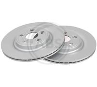 2x Brake disc Vented 18090 A.B.S. for JAGUAR DAIMLER