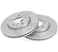 2x Brake disc Vented 18151 A.B.S. for HYUNDAI KIA