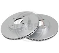 2x Brake disc Vented 18211 A.B.S. for NISSAN MICRA IV NOTE