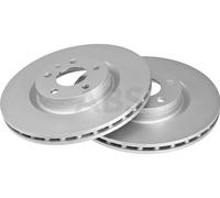 2x Brake disc Vented 18234 A.B.S. for FIAT 500L