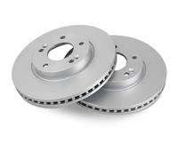 2x Brake disc Vented 18302 A.B.S. for HYUNDAI KIA