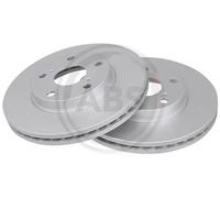 2x Brake disc Vented 18318 A.B.S. for TOYOTA COROLLA Saloon AURIS AURIS Estate