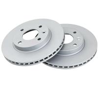 2x Brake disc Vented 18492 A.B.S. for VAUXHALL OPEL