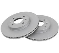 2x Brake disc Vented 18646 A.B.S. for KIA PICANTO III