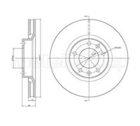 2x Brake disc Vented 23-0295 METELLI for CITROËN PEUGEOT