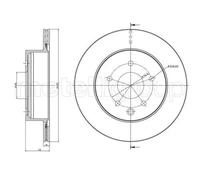 2x Brake disc Vented 23-0797C METELLI for NISSAN RENAULT