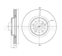 2x Brake disc Vented 23-0846C METELLI for VOLVO S80 I XC70 I Cross Country S60 I