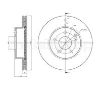 2x Brake disc Vented 23-0934C METELLI for MERCEDES-BENZ C-CLASS C-CLASS T-Model