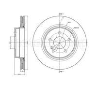 2x Brake disc Vented 23-1027C METELLI for MERCEDES-BENZ C-CLASS C-CLASS T-Model