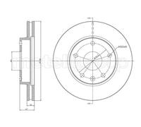 2x Brake disc Vented 23-1137 METELLI for DAEWOO LEGANZA