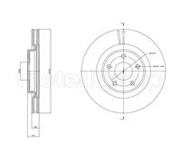 2x Brake disc Vented 23-1783C METELLI for NISSAN RENAULT