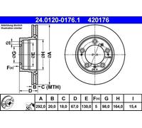 Brake Disc For Porsche BOXSTER 96-04 98635240104