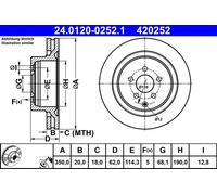 ATE 24.0120-0252.1 Brake disc