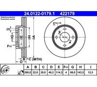 Front Brake Disc for Nissan:PRIMERA,ALMERA II 2,200SX 40206-55F03 40206-55F01