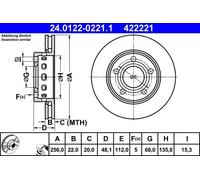 Rear Brake Disc VW Audi:PASSAT,A4 8D0615601D 3B0615601B