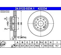 Rear Brake Disc Lancia:THESIS 46469907