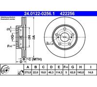 Front Brake Disc for Toyota:AURIS,COROLLA 43512-12670
