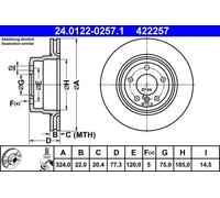 Rear Brake Disc BMW:E88,E82,1 34216778649