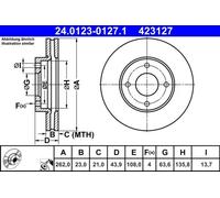 ATE 24.0123-0127.1 Brake disc