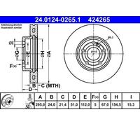 ATE 24.0124-0265.1 Brake disc