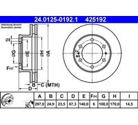 Front Brake Disc for Toyota:HILUX VII 7 43512-0K060 43512-0K070
