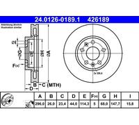 Front Brake Disc for Renault:TALISMAN,MEGANE IV 4 402062000R