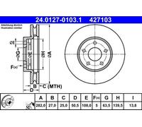 ATE 24.0127-0103.1 Brake disc