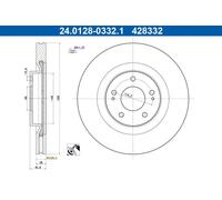 ATE 24.0128-0332.1 Brake disc