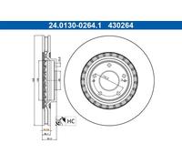 ATE 24.0130-0264.1 Brake disc