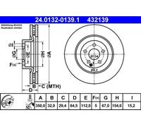Brake Disc For Mercedes E-CLASS 06-09 CLS 06-10 A2194210112