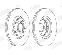 JURID 562383JC-1 Brake disc