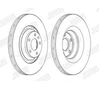 JURID 562506JC-1 Brake disc