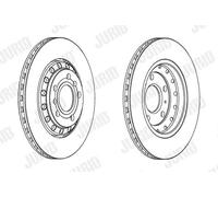 2x Brake disc Vented 562518JC JURID for VW AUDI