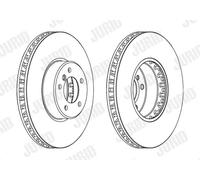 2x Brake disc Vented 563045JC-1 JURID for BMW 5 5 Touring 6 Convertible 6